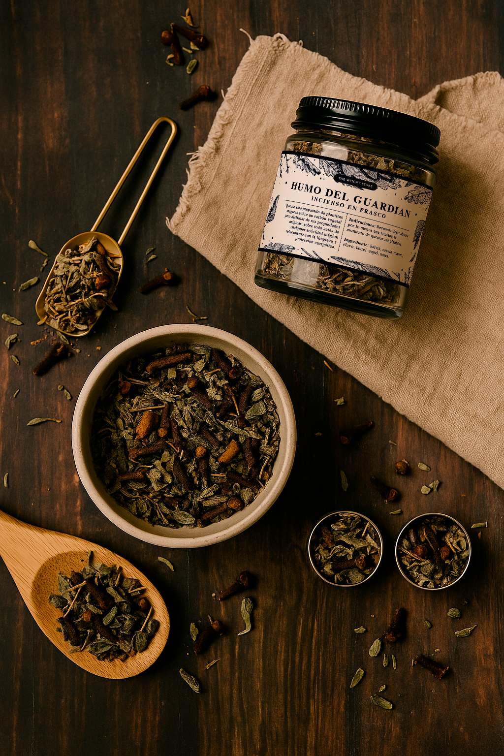 Incienso herbal de limpieza y protección energética - Humo del guardián