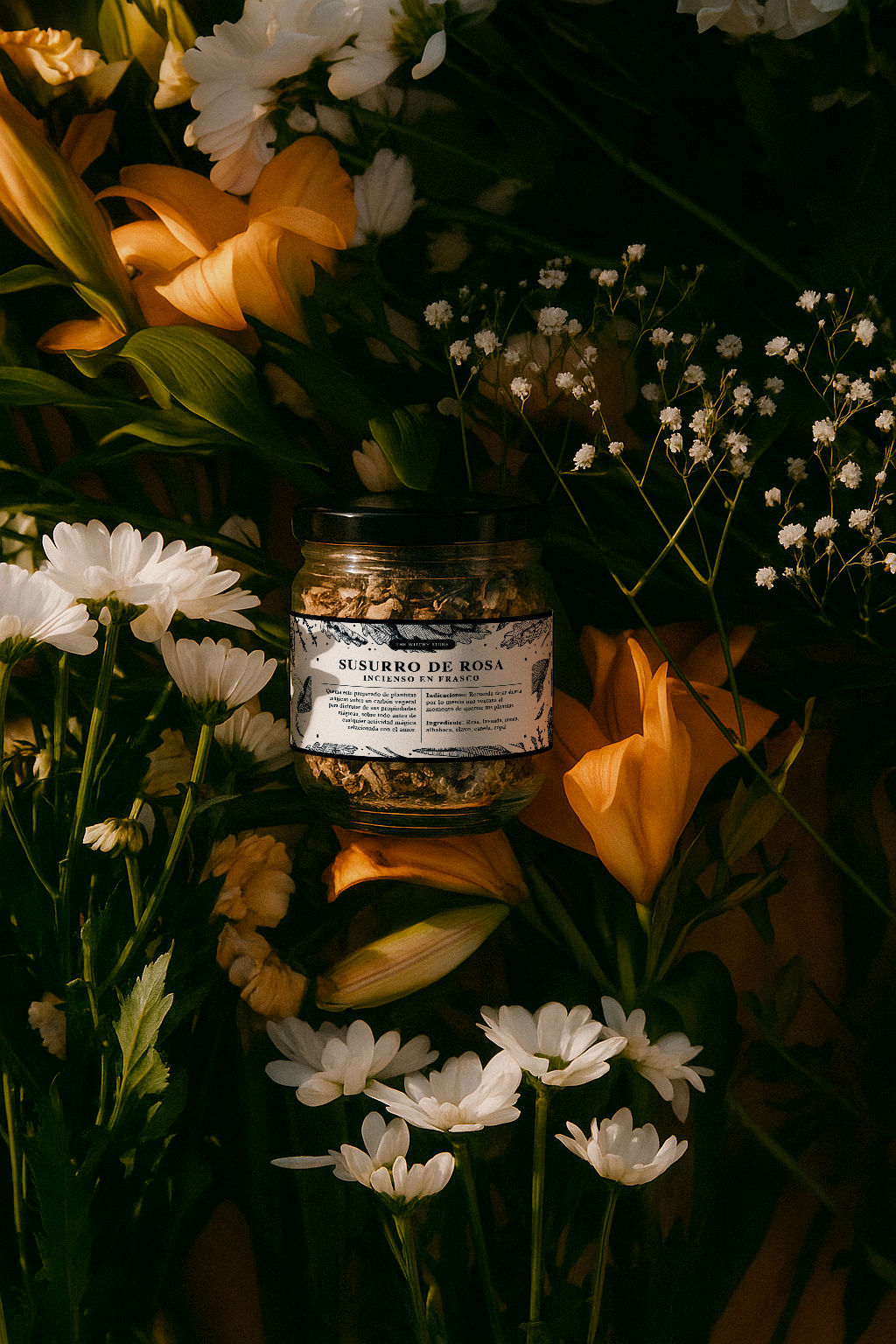 Incienso herbal para el amor - Susurro de rosa