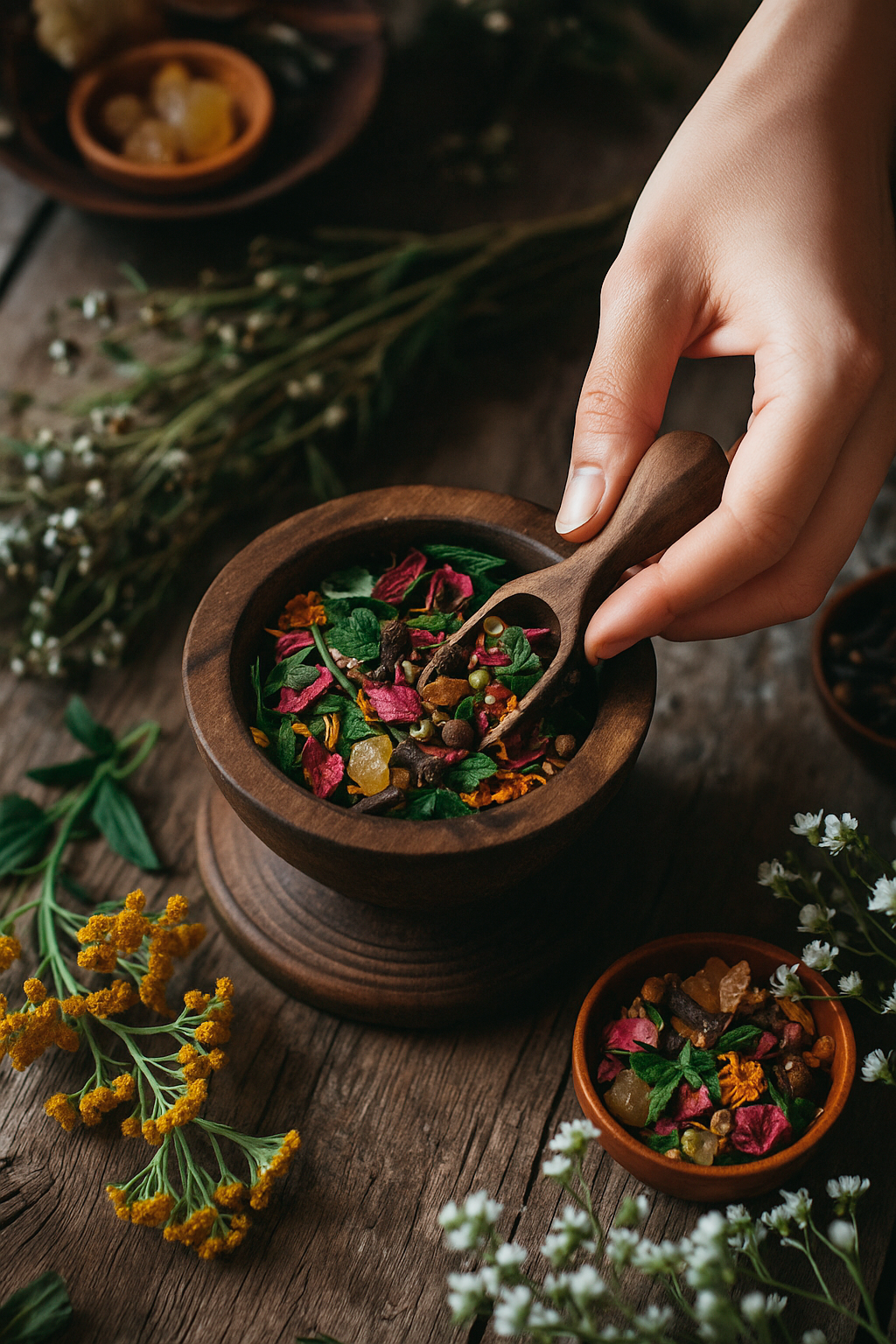 Incienso herbal para el amor - Susurro de rosa
