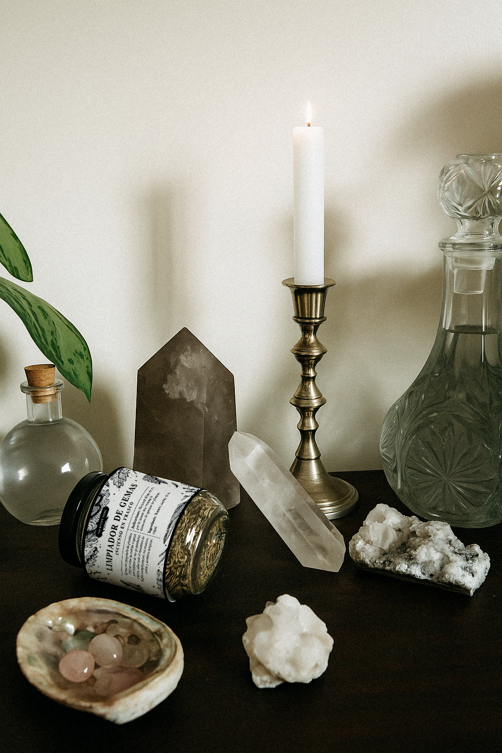 Incienso herbal para limpiar cuarzos y gemas - Limpiador de gemas