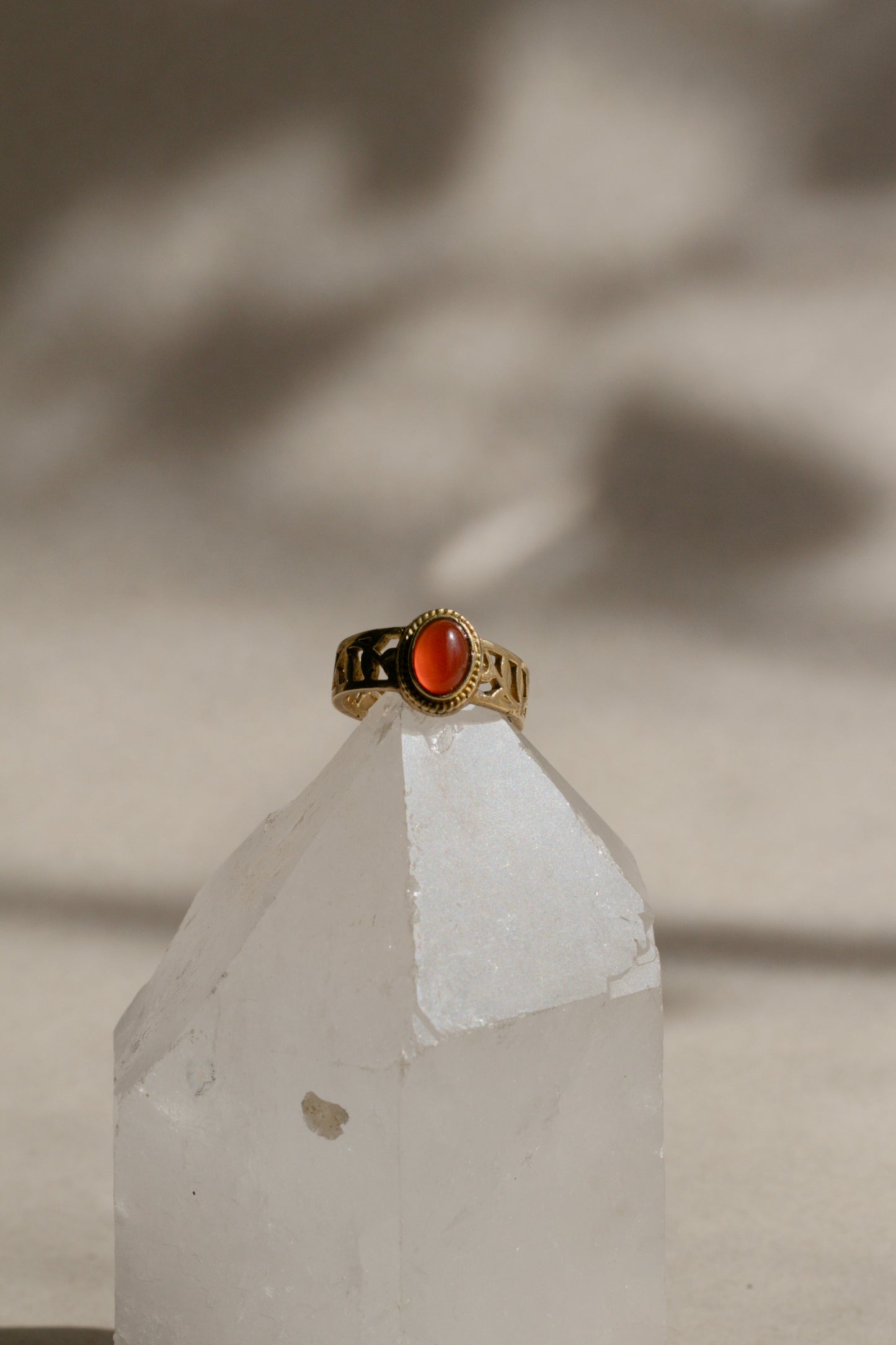 Anillo de cornalina - Joyería mágica