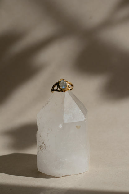 Anillo de labradorita - Joyería mágica