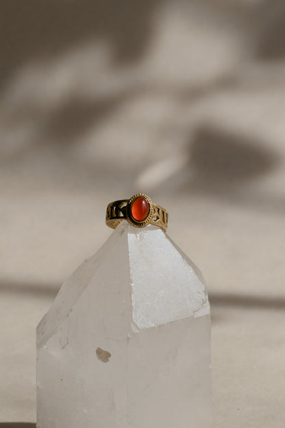 Anillo de cornalina - Joyería mágica
